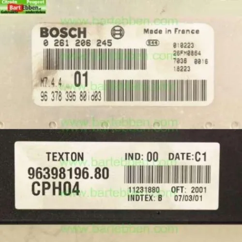 B 1.6 8V NFT TU5JP/ BOSCH 0261206245 M74401 M7.4.401